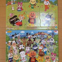【決まりました】【美品あり☆値下げ可能!おまけつき】アンパンマンをさがせ!RED・BLUEとジグソーパズル4点の画像