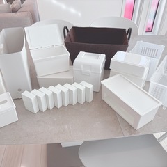 無印良品あり 収納ケースいろいろ