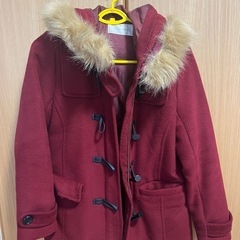 ダッフルコート　ワインレッド　M レディース