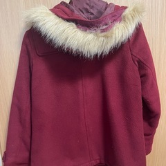 ダッフルコート　ワインレッド　M レディースの画像