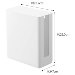 【美品】tower 蓋付きルーター収納の画像