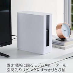 【美品】tower 蓋付きルーター収納の画像