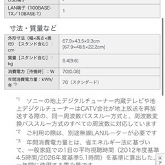 【お取引決まりました】SONY テレビの画像