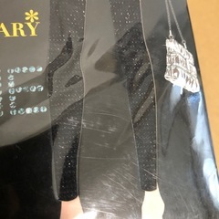 【2つセット】ブラック×シルバーラメ レギンス 70 Denier の画像