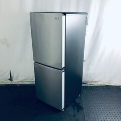 ID:rg219655 ハイアール Haier 冷蔵庫 一人暮らし 中古 2022年製 2ドア 148L シルバー ファン式 右開き JR-XP2NF148F  【リユース品：状態B】【送料無料】【設置費用無料】