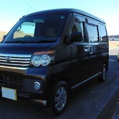 ２４年式アトレーワゴン黒カスタムTB－RS、車検７年7月