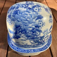 染付磁器 大正時代 庭用 骨董