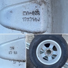 【中古】ブリヂストン DM-V3 265/65R17 2020年式 社外ホイール 17インチ 7.5J +25 139.7 6穴 プラド トヨタ 冬用 スタッドレスタイヤ 4本の画像