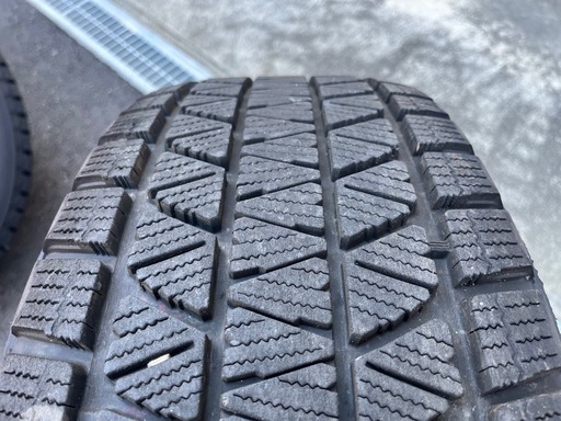 【中古】ブリヂストン DM-V3 265/65R17 2020年式 社外ホイール 17インチ 7.5J +25 139.7 6穴 プラド トヨタ 冬用 スタッドレスタイヤ 4本