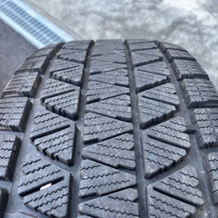 【中古】ブリヂストン DM-V3 265/65R17 2020年式 社外ホイール 17インチ 7.5J +25 139.7 6穴 プラド トヨタ 冬用 スタッドレスタイヤ 4本の画像