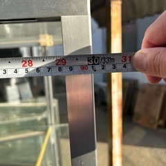 ガラスショーケース　キャスター付きの画像