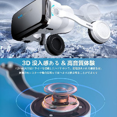 【令和5年bluetooth 版】 Aesval VRゴーグル VRヘッドセットの画像