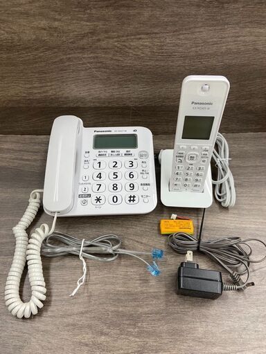 【REGASTOCK川崎店】【動作確認済み】パナソニック コードレス電話機(子機1台付き) ホワイト VE-GD27DL-W