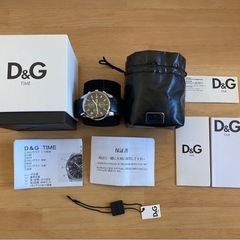 D&G タイム　アナログ腕時計 黒文字盤　新品未使用の画像