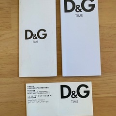 D&G タイム　アナログ腕時計 黒文字盤　新品未使用の画像