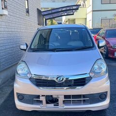 ミライース  Ｘ  ＳＡ　ピンク　ローズ　DAIHATSU　2013年式　２年車検付き　走行6万　キーレス　エコアイドル　ナビ　ＴＶの画像