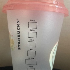 スタバ☆リユーザブルコールドカップ☆マーブルハートの画像