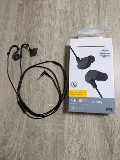 有線ゲーミングイヤホン final VR3000 for Gaming Matte Gray