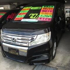 H２４年式　ステップワゴン　スパーダZ　ＨＤＤナビエディション　無事故車　車検２年付き!!　両側パワースライドドア　８人乗り　の画像