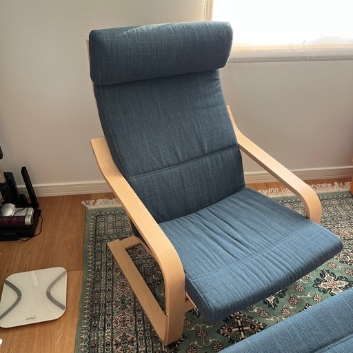 IKEA ポエング　オットマン付
