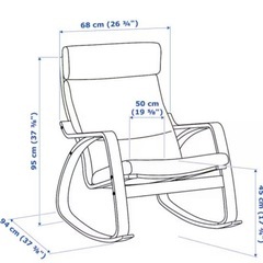 美品　IKEA ポエング　チェアーの画像