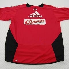 半袖ピステ コンサドーレ札幌 直筆サイン入り #21 金子勇樹 adidas 旧ロゴ 旧エンブレム サッカー ユニフォーム 防寒着 アディダス 札幌市 清田区 平岡の画像
