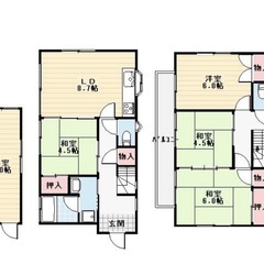 《インターネット・USEN付》【約３０万円サービス！初期費用0円＋12月1月家賃0円】エアコン２台・ウォシュレット付 離れ付き戸建（4LDK）😊【ペット多頭飼い可・外国人・生活保護可】✨ - 不動産