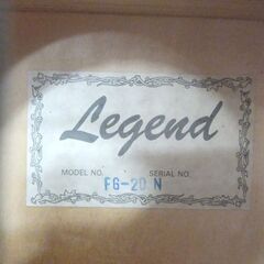 Legend アコースティックギター FG-20N ソフトケース付き レジェンド ギター アコギ ☆ 札幌市 北区 屯田の画像