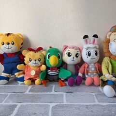 『しまじろうのわお!』に登場するキャラクターのぬいぐるみ
