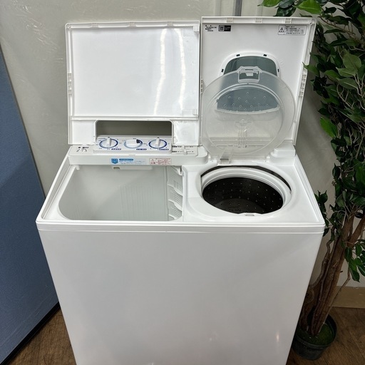 I762 ? 今だけの限定値下げ‼️ ジモティー限定価格！ 2022年製の美品♪ HITACHI 二層式洗濯機 青空 （6.5㎏） ⭐