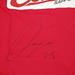半袖ピステ コンサドーレ札幌 直筆サイン入り #25 石井謙伍 adidas 旧ロゴ 旧エンブレム サッカー ユニフォーム 防寒着 アディダス 札幌市 清田区 平岡の画像