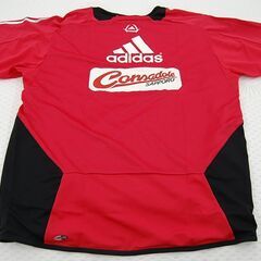 半袖ピステ コンサドーレ札幌 直筆サイン入り #25 石井謙伍 adidas 旧ロゴ 旧エンブレム サッカー ユニフォーム 防寒着 アディダス 札幌市 清田区 平岡の画像
