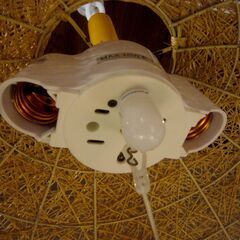 【お取引相談中】【照明】アジアン　ペンダントライト　２灯の画像