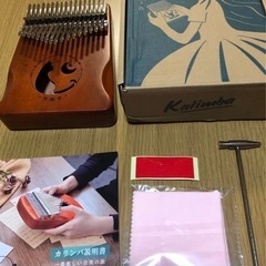 17音カリンバ（ブラウン 猫）の画像