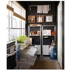 取引中【2台おまとめでお値下げ◎】IKEA HYLLIS スチールシェルフユニット単品の画像