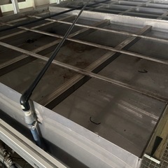 ステンレス水槽2個セットの画像