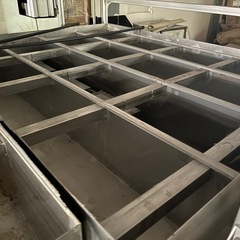 ステンレス水槽2個セットの画像