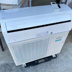 【動作保証あり】FUJITSU 2018年 2.2kw 6畳用 冷暖房ルームエアコン AS-V22G【管理KR530】