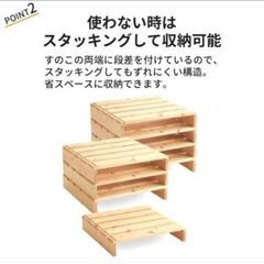 ベルメゾン パレットベッド16枚／すのこベッドの画像