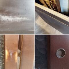 在庫2枚 古い建具 木彫り 花模様 古建具 古民家 リメイクにも　/TJ-2166 2F北の画像