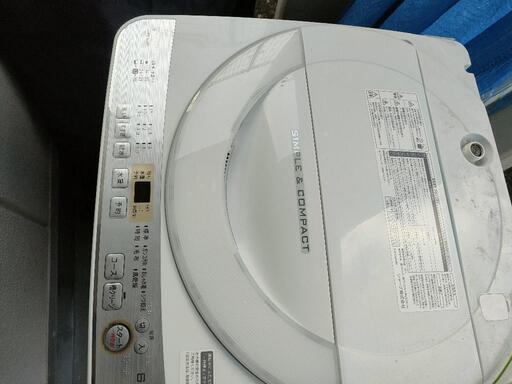 シャープ　洗濯機6キロ　2019年製