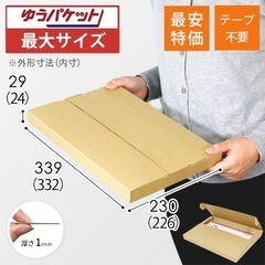 【新品未使用】ゆうパケット最大サイズ 梱包資材 10枚 ※クリッ...