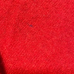 韓国で購入した 赤のカーディガンの画像