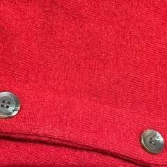 韓国で購入した 赤のカーディガンの画像