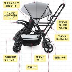 期間限定2人乗りベビーカーの画像