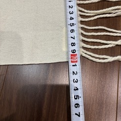 大判ストール　クリーム色 無地の画像