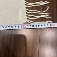 大判ストール　クリーム色 無地の画像