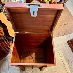 アンティーク 道具箱 木箱 収納箱 小道具 木製×アイアン金具 横幅50cm奥行36.5cm高さ97cm★買取帝国 志木店の画像