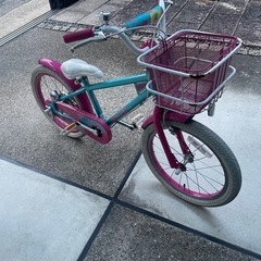 自転車 子ども キッズ 16インチ ピンク 紫 女の子 サイクルベースあさひの画像