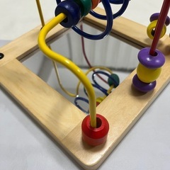 【お取引決定】ルーピング　ビーズコースター(鏡付き)の画像